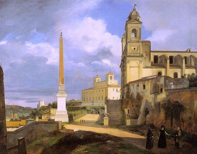 Francois-Marius Granet The Church of Trinita dei Monti in Rome Sweden oil painting art